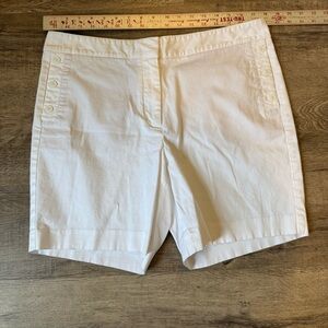 Talbots White Bermuda Shorts Classic Style